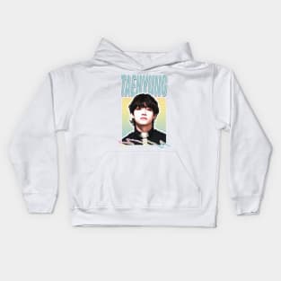 Taehyung V - Retro Style Fan Artwork Kids Hoodie